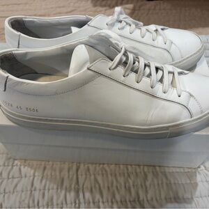 Common Projects White Leather Low-Top Sneakers
